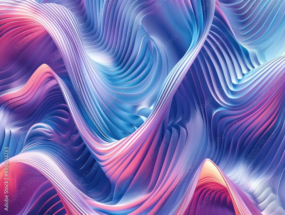 Fototapeta premium Wavy Abstract Background