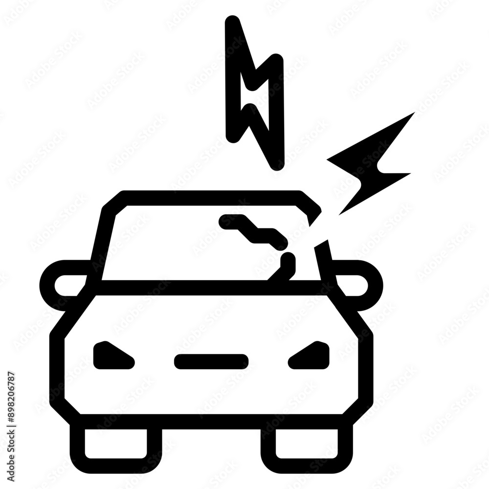 accident icon, broken cars, auto crash on road, car accident symbol isolated on white background. vector illustration accident icon, broken cars, auto crash on road, car accident symbol isolated on white background. vector illustration