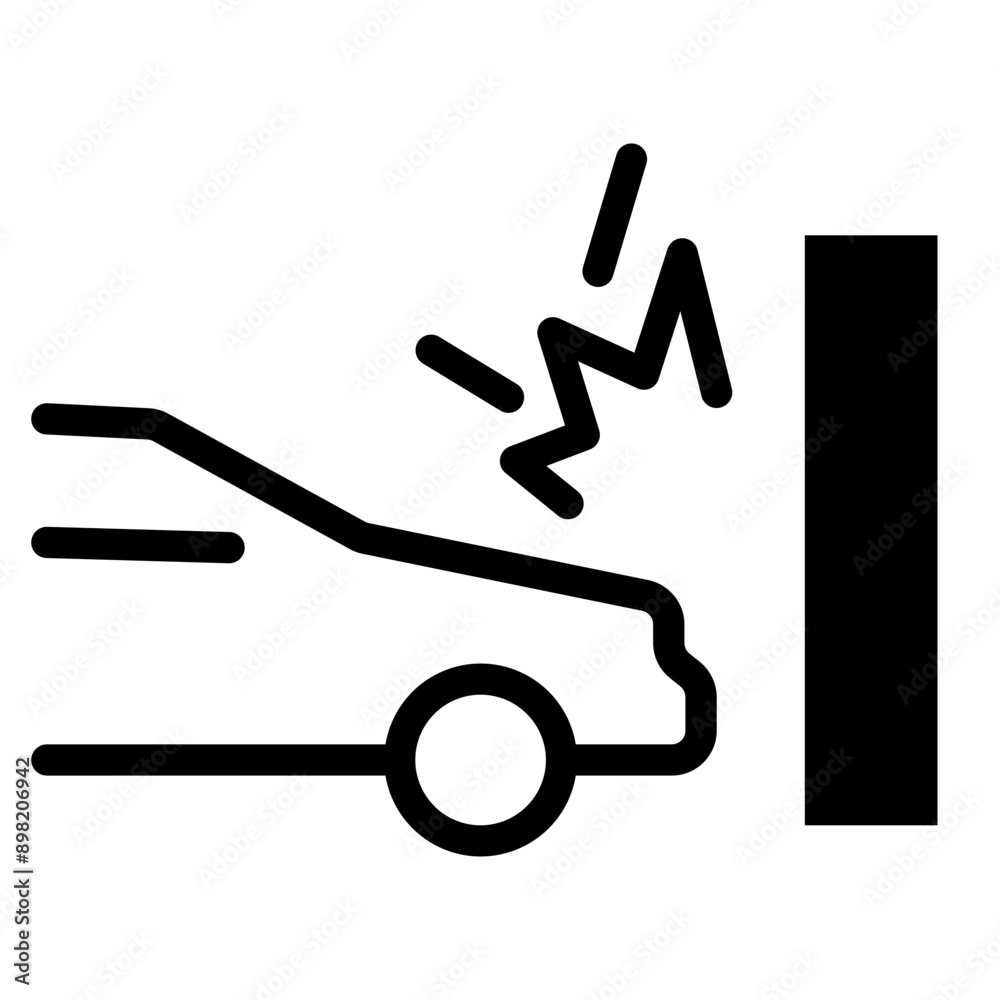 accident icon, broken cars, auto crash on road, car accident symbol isolated on white background. vector illustration accident icon, broken cars, auto crash on road, car accident symbol isolated on white background. vector illustration