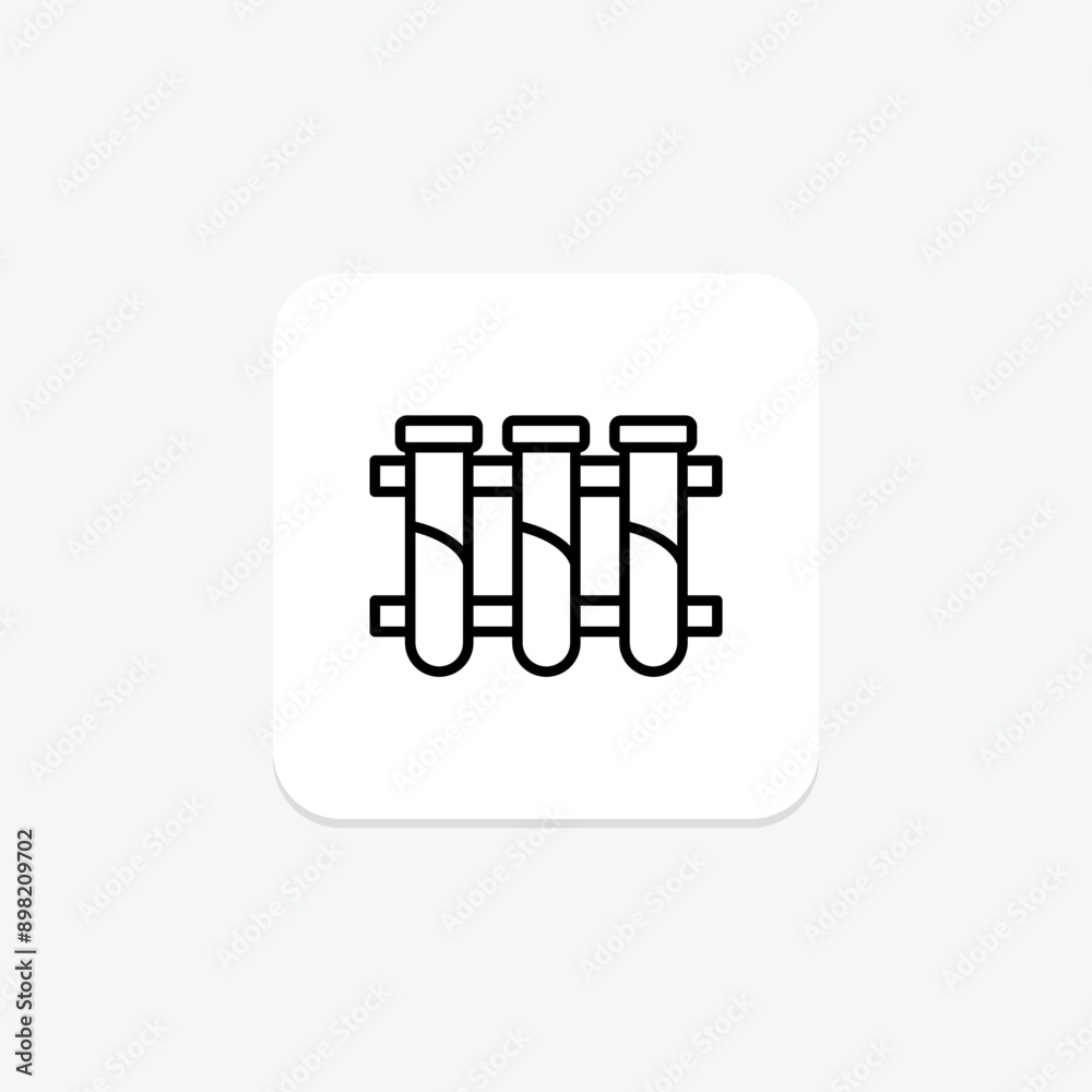 Test Tube line icon , vector, pixel perfect, illustrator file Test Tube line icon , vector, pixel perfect, illustrator file