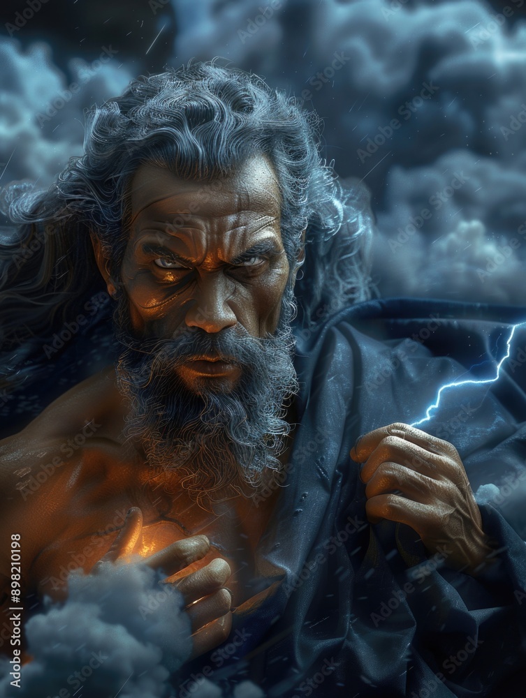 Mighty Ruler: Zeus, Greek god of heavens, thunder and lightning, ruler ...