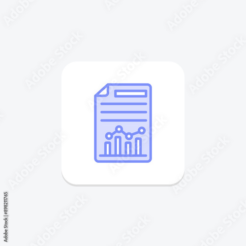 Report duotone line icon , vector, pixel perfect, illustrator file