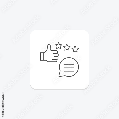 Feedback thinline icon , vector, pixel perfect, illustrator file