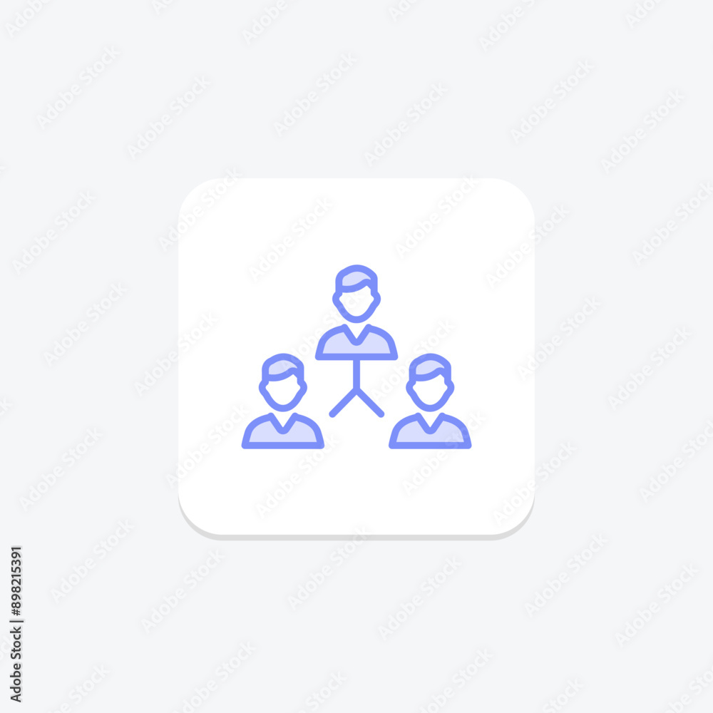 Collaboration duotone line icon , vector, pixel perfect, illustrator file Collaboration duotone line icon , vector, pixel perfect, illustrator file