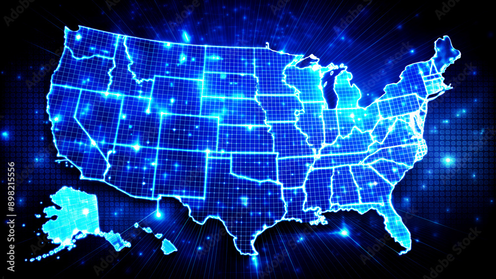 Obraz premium Cybersecurity Network of America