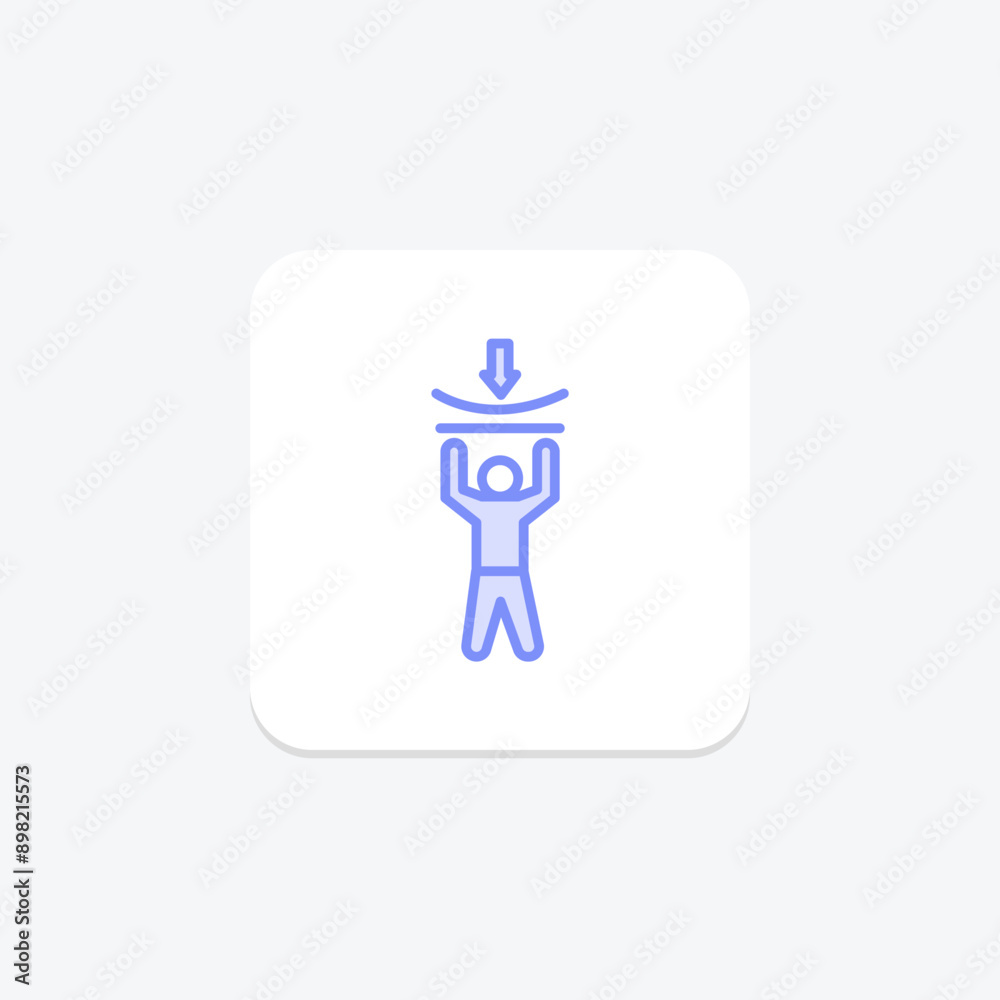 Resilience duotone line icon , vector, pixel perfect, illustrator file Resilience duotone line icon , vector, pixel perfect, illustrator file