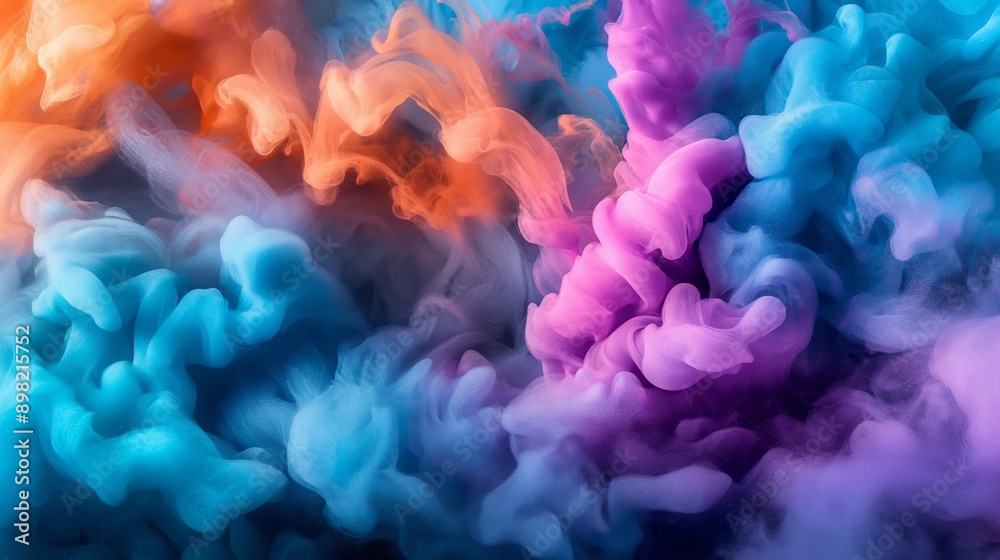 Abstract Colorful Smoke Swirls Abstract Colorful Smoke Swirls