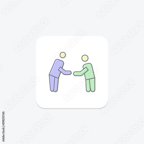 Respect lineal color icon , vector, pixel perfect, illustrator file