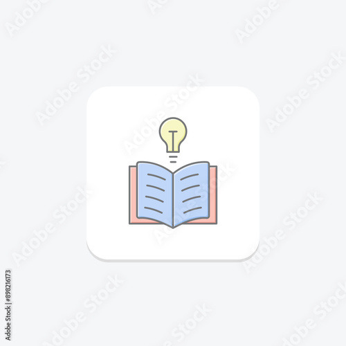 Wisdom lineal color icon , vector, pixel perfect, illustrator file