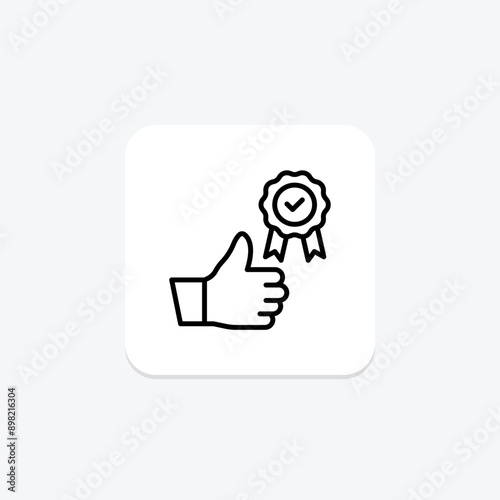 Excellence line icon , vector, pixel perfect, illustrator file
