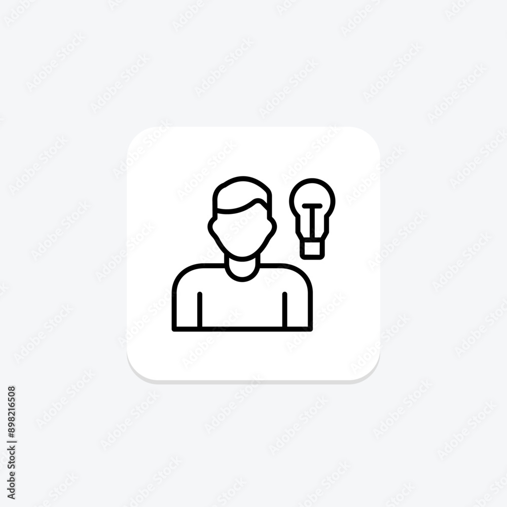 Perseverance line icon , vector, pixel perfect, illustrator file