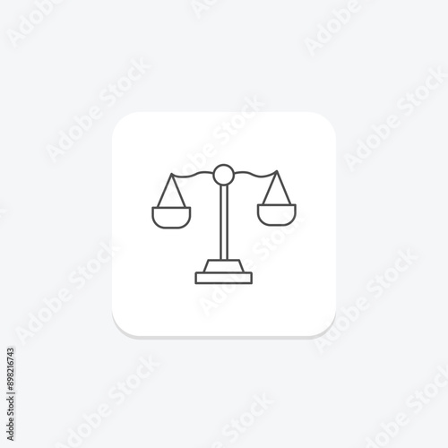 Integrity thinline icon , vector, pixel perfect, illustrator file