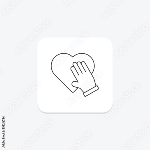 Honesty thinline icon , vector, pixel perfect, illustrator file