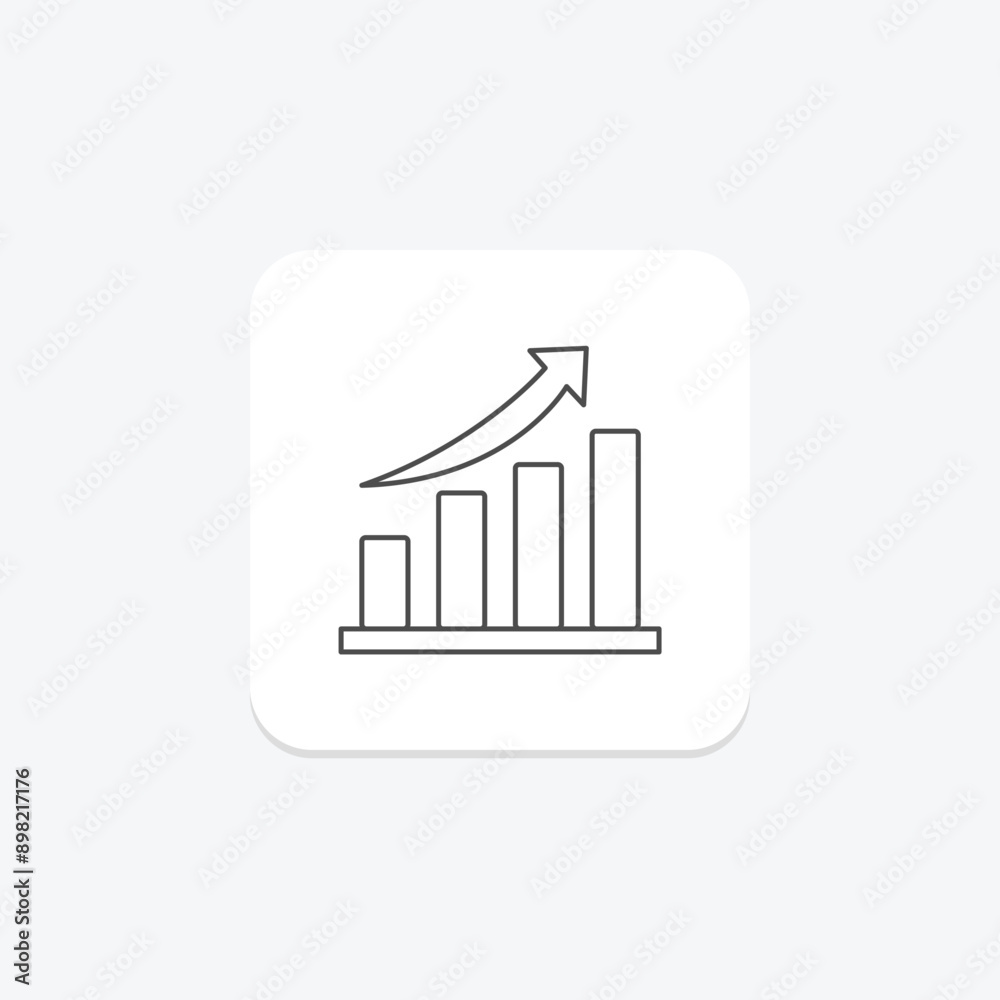 Growth thinline icon , vector, pixel perfect, illustrator file Growth thinline icon , vector, pixel perfect, illustrator file