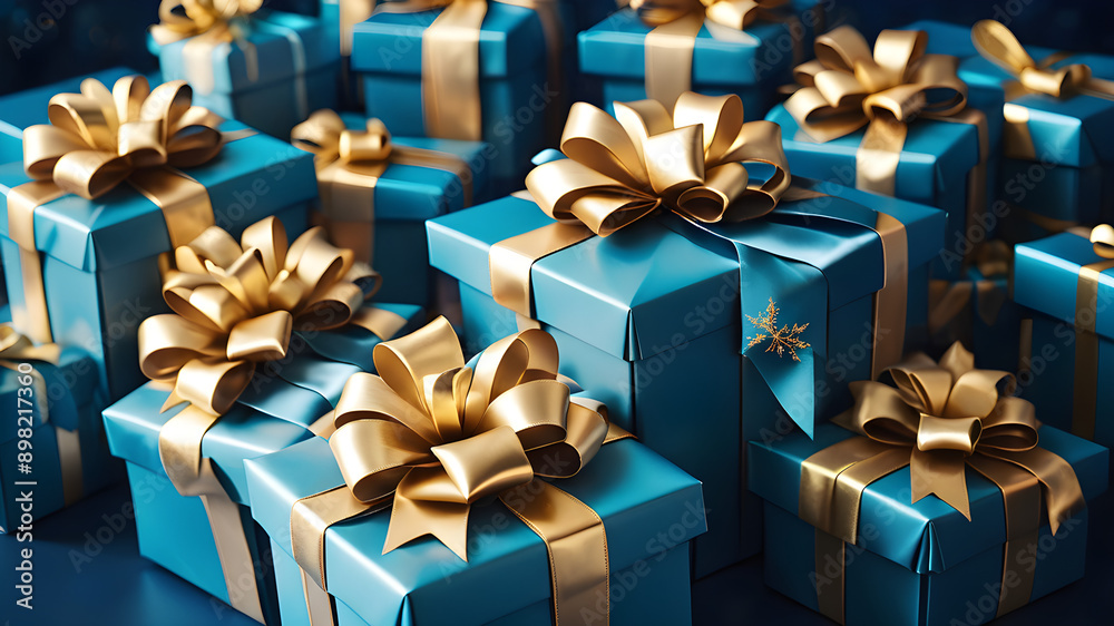gift box with golden ribbon gift box with golden ribbon