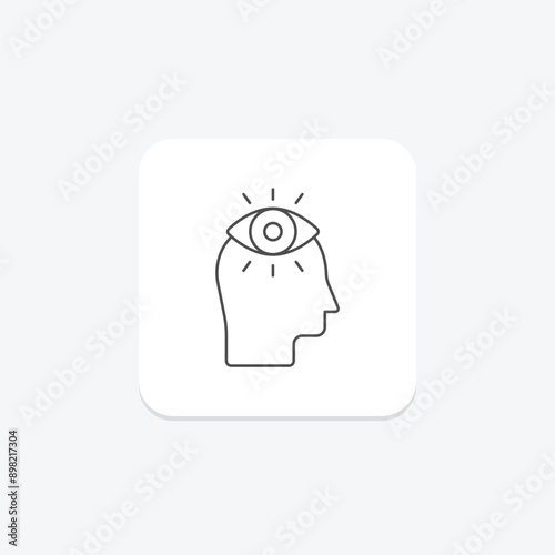 Vision thinline icon , vector, pixel perfect, illustrator file