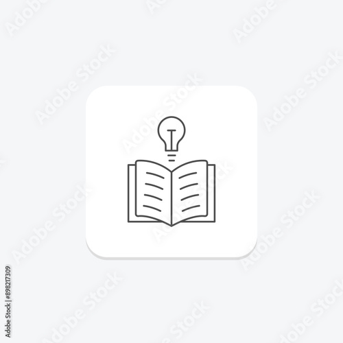 Wisdom thinline icon , vector, pixel perfect, illustrator file