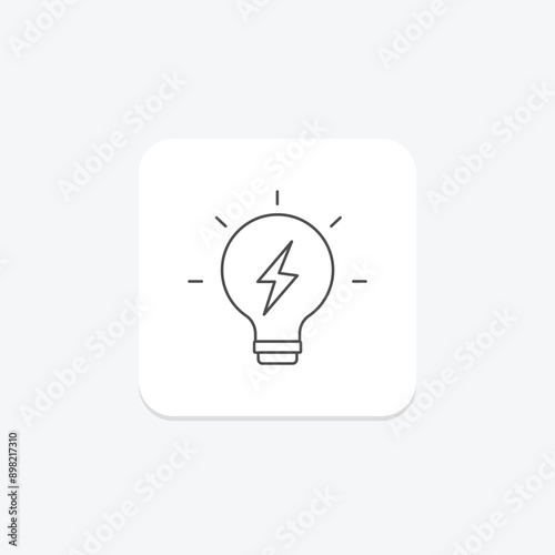 Energy thinline icon , vector, pixel perfect, illustrator file