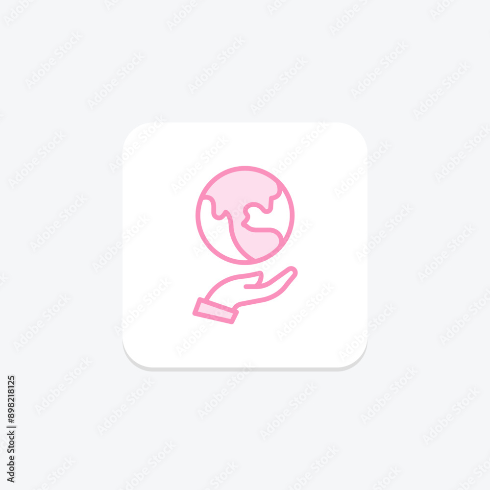 Sustainable Energy duotone line icon , vector, pixel perfect, illustrator file Sustainable Energy duotone line icon , vector, pixel perfect, illustrator file