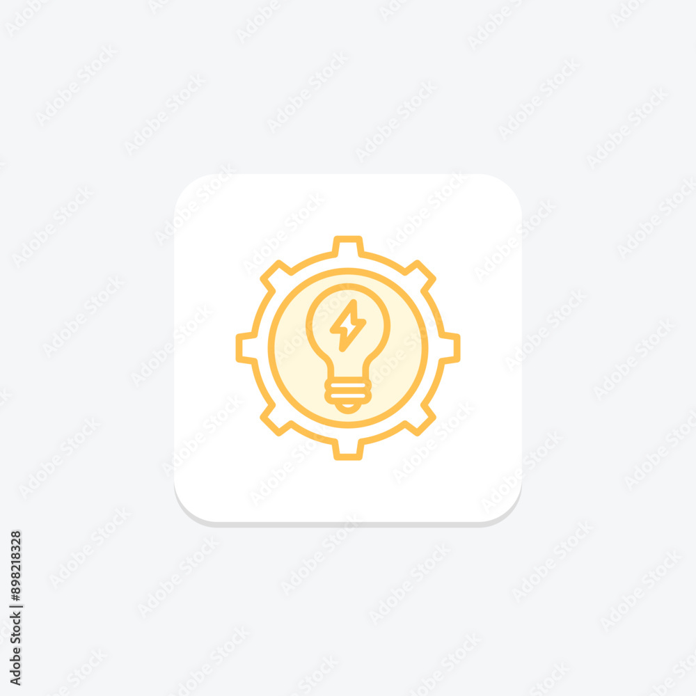 Energy Management duotone line icon , vector, pixel perfect, illustrator file Energy Management duotone line icon , vector, pixel perfect, illustrator file
