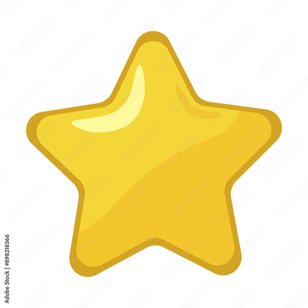 Golden star icon. Bright yellow star isolated on a blank background. Celestial night object, award icon. Universal symbol of success, achievement, celebration and rating. Golden star icon. Bright yellow star isolated on a blank background. Celestial night object, award icon. Universal symbol of success, achievement, celebration and rating.