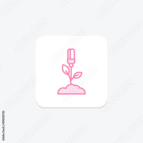 Energy Conservation duotone line icon , vector, pixel perfect, illustrator file