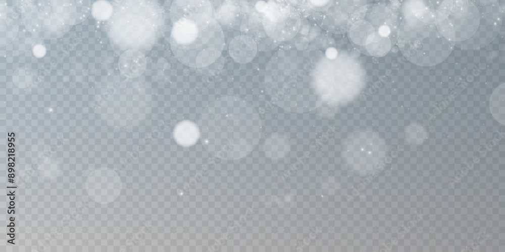Luminous bokeh, softly shimmering with white dust and bright star particles. Light abstract glowing lights. Glowing bokeh effect isolated on a light background. Christmas background of glowing lights. Luminous bokeh, softly shimmering with white dust and bright star particles. Light abstract glowing lights. Glowing bokeh effect isolated on a light background. Christmas background of glowing lights.