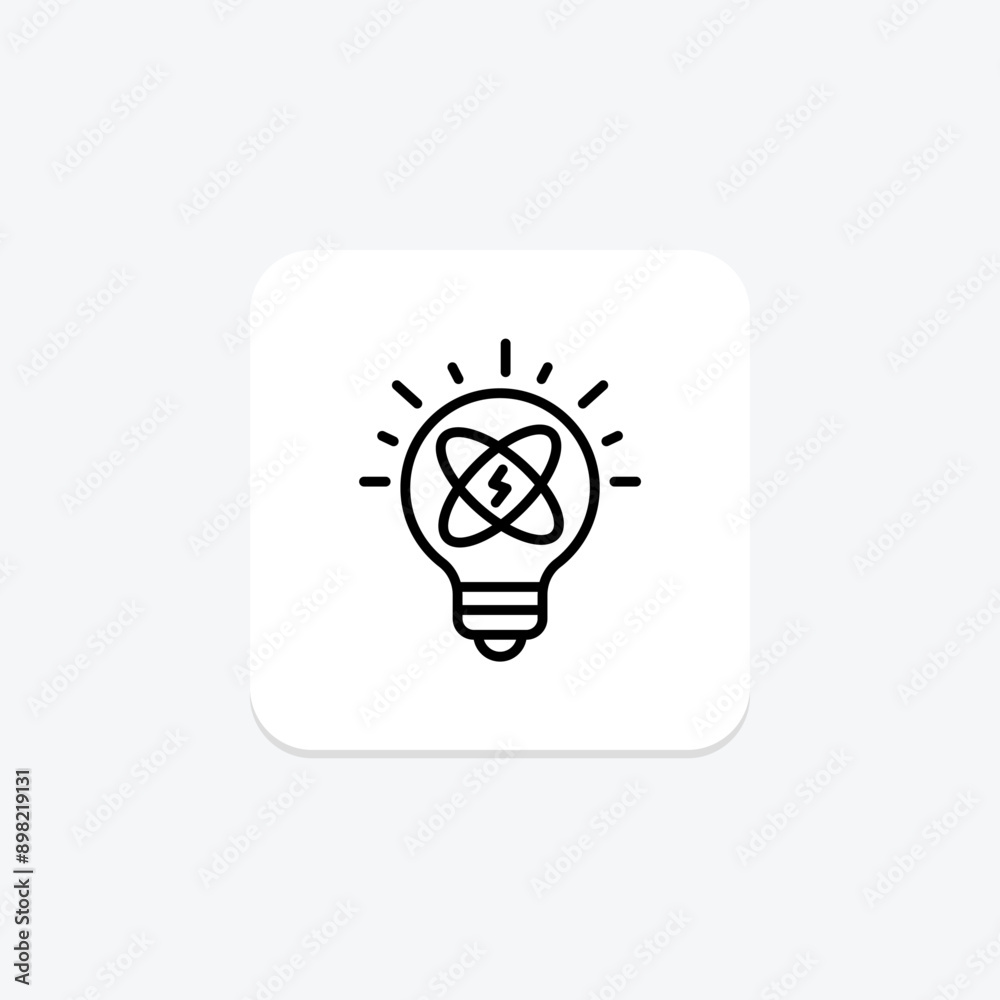 Energy Innovation line icon , vector, pixel perfect, illustrator file Energy Innovation line icon , vector, pixel perfect, illustrator file