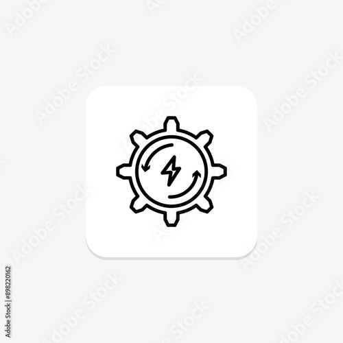 Energy Efficiency line icon , vector, pixel perfect, illustrator file