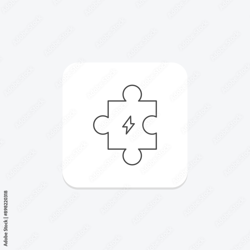 Energy Solutions thinline icon , vector, pixel perfect, illustrator file Energy Solutions thinline icon , vector, pixel perfect, illustrator file