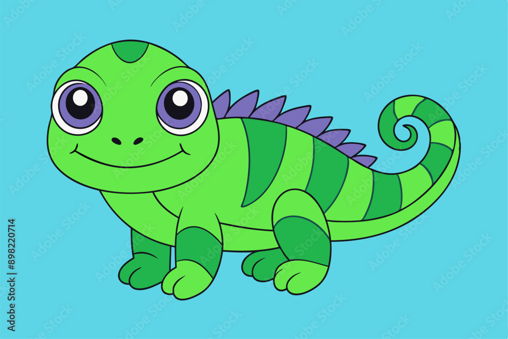 Adorable Iguana Vector Graphic For Web And Print. Premium Iguana Illustration For All Creative Projects Adorable Iguana Vector Graphic For Web And Print. Premium Iguana Illustration For All Creative Projects
