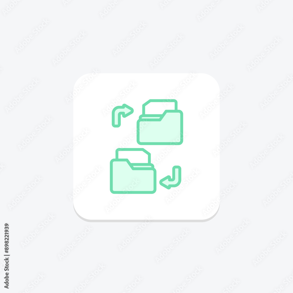 Data Copy duotone line icon , vector, pixel perfect, illustrator file Data Copy duotone line icon , vector, pixel perfect, illustrator file