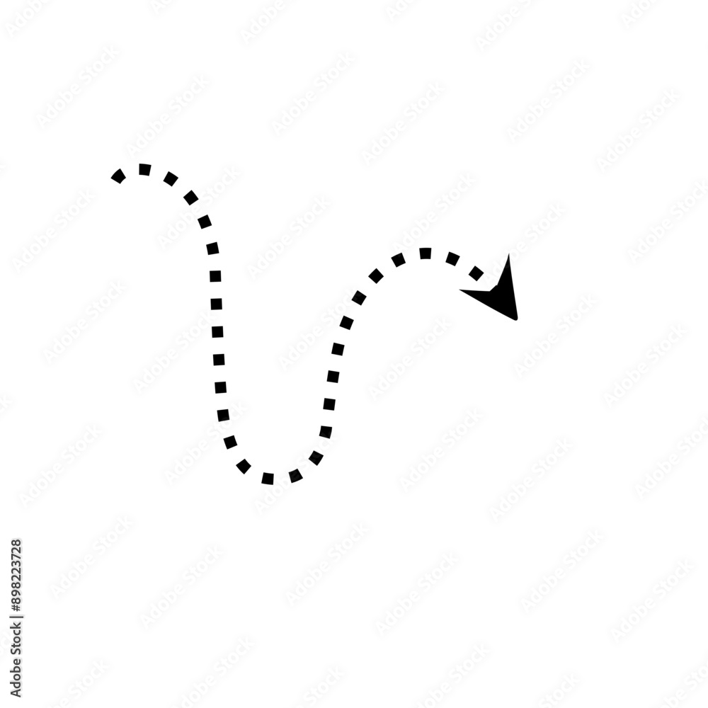 hand drawn dotted line arrow hand drawn dotted line arrow