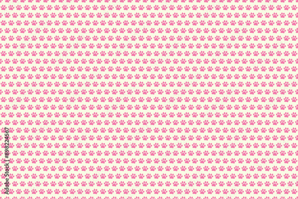 Pink cat paw background Pink cat paw background