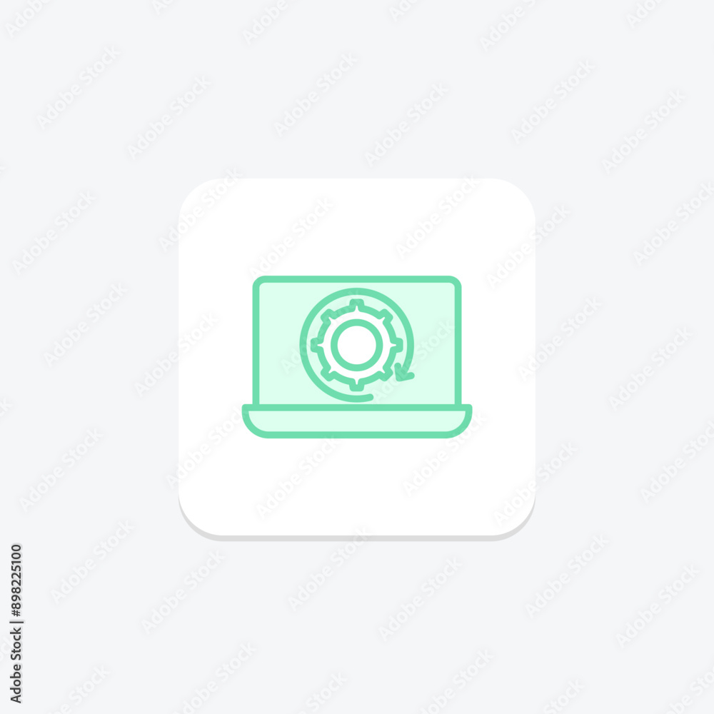 System Update duotone line icon , vector, pixel perfect, illustrator file System Update duotone line icon , vector, pixel perfect, illustrator file
