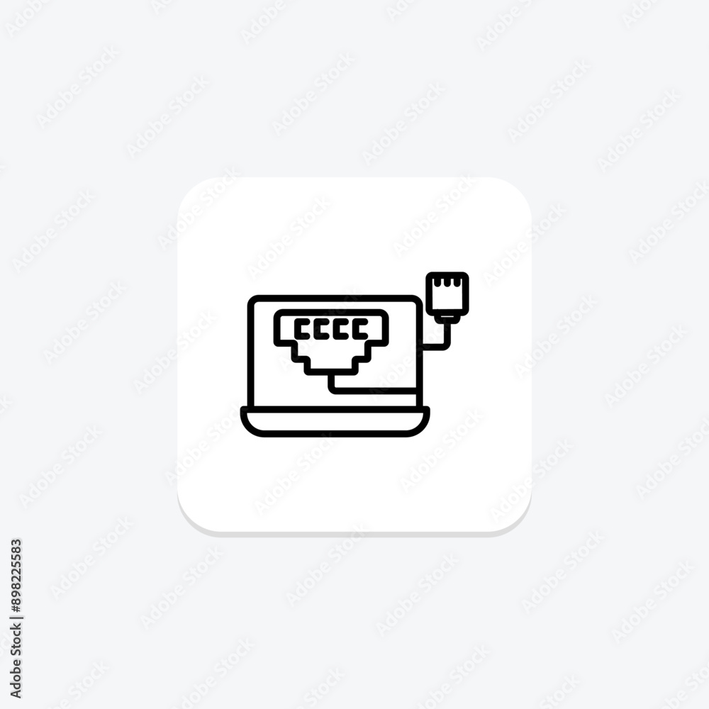 LAN Network line icon , vector, pixel perfect, illustrator file LAN Network line icon , vector, pixel perfect, illustrator file