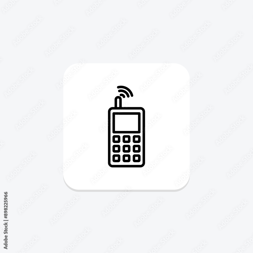 Cordless phone line icon , vector, pixel perfect, illustrator file Cordless phone line icon , vector, pixel perfect, illustrator file