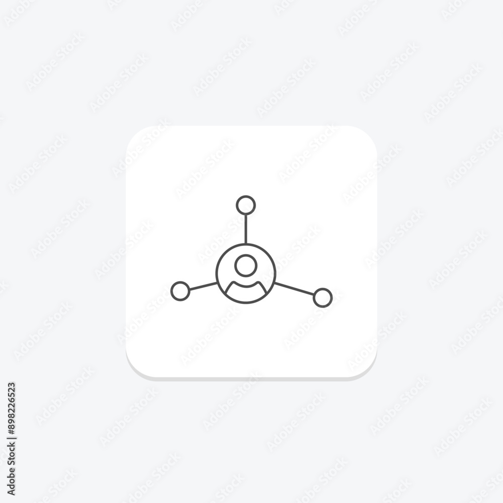 Users network thinline icon , vector, pixel perfect, illustrator file Users network thinline icon , vector, pixel perfect, illustrator file