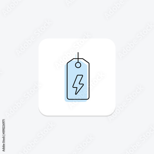 Flash Sale color shadow thinline icon , vector, pixel perfect, illustrator file