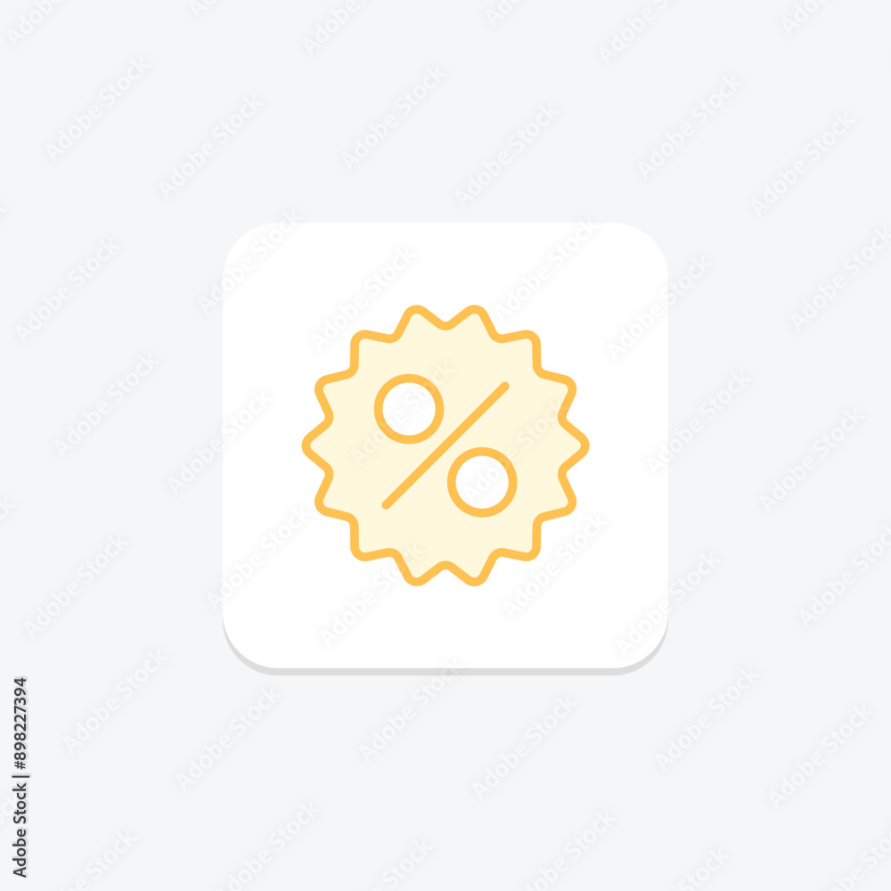 Discount Label duotone line icon , vector, pixel perfect, illustrator file Discount Label duotone line icon , vector, pixel perfect, illustrator file