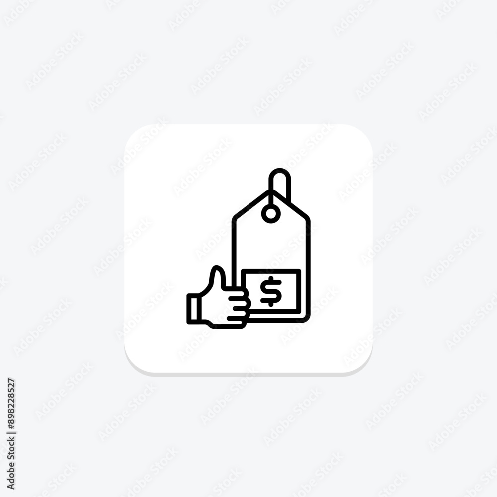 Best price line icon , vector, pixel perfect, illustrator file Best price line icon , vector, pixel perfect, illustrator file