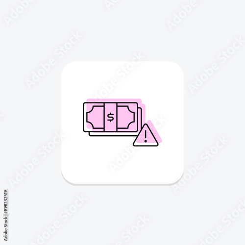Payment Gateway color shadow thinline icon , vector, pixel perfect, illustrator file