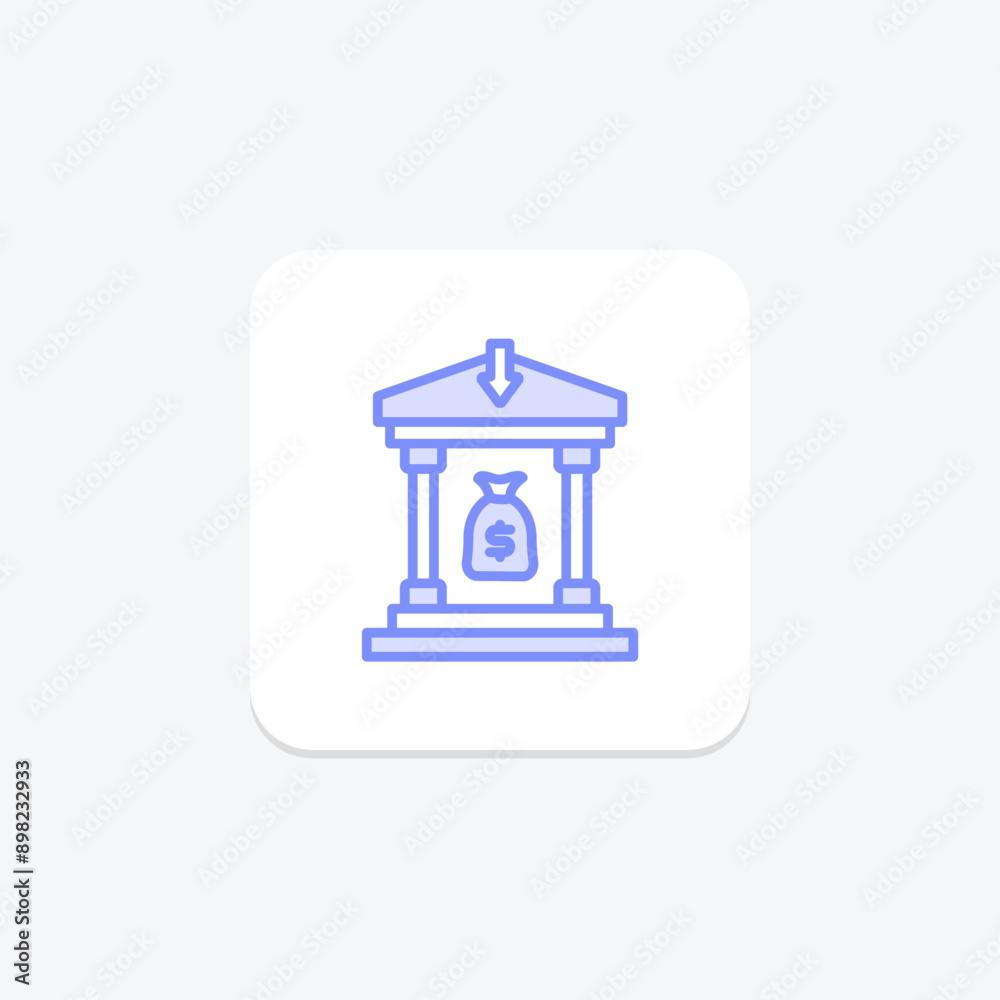 Payment Refund duotone line icon , vector, pixel perfect, illustrator file Payment Refund duotone line icon , vector, pixel perfect, illustrator file