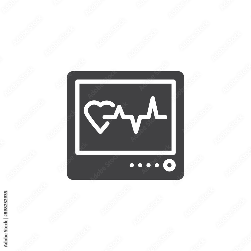 Electrocardiogram vector icon Electrocardiogram vector icon