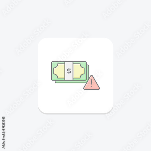 Payment Gateway lineal color icon , vector, pixel perfect, illustrator file