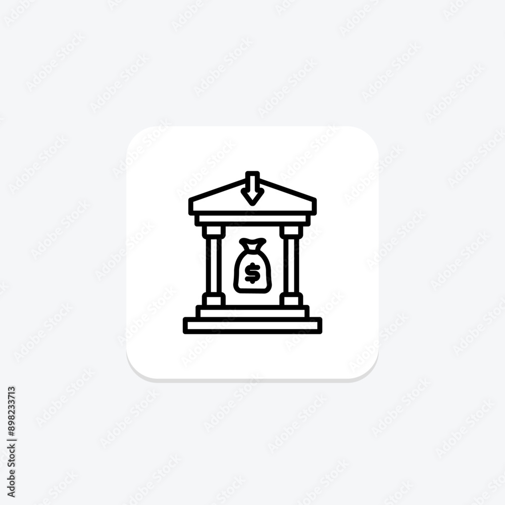 Payment Refund line icon , vector, pixel perfect, illustrator file Payment Refund line icon , vector, pixel perfect, illustrator file