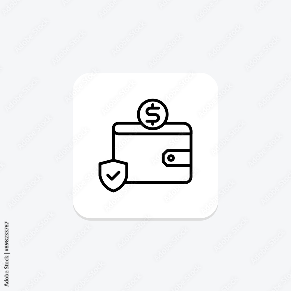 Payment Compliance line icon , vector, pixel perfect, illustrator file Payment Compliance line icon , vector, pixel perfect, illustrator file