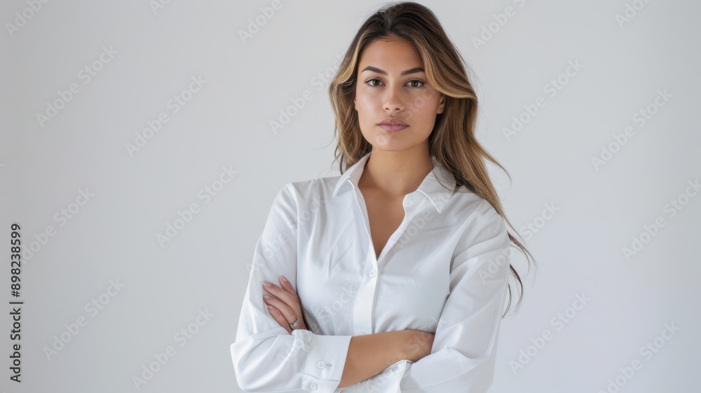 The woman in white shirt The woman in white shirt