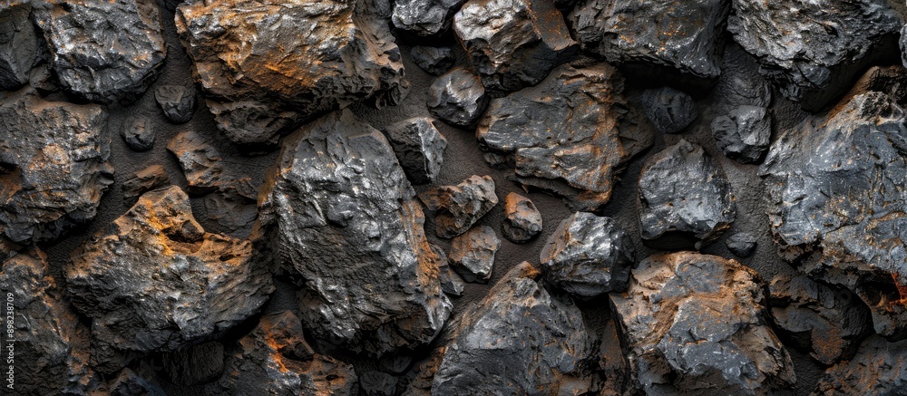 Close up of a seamless rock texture and surface background with copy space image Close up of a seamless rock texture and surface background with copy space image