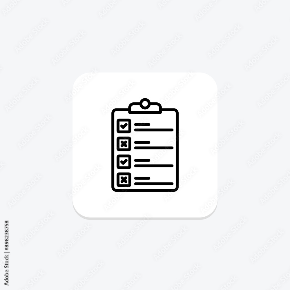 Self Evaluation line icon , vector, pixel perfect, illustrator file Self Evaluation line icon , vector, pixel perfect, illustrator file